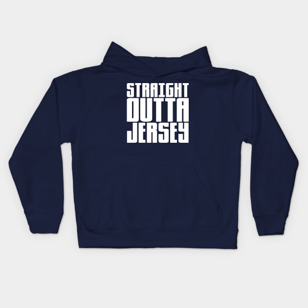 Straight Outta Jersey Kids Hoodie by colorsplash